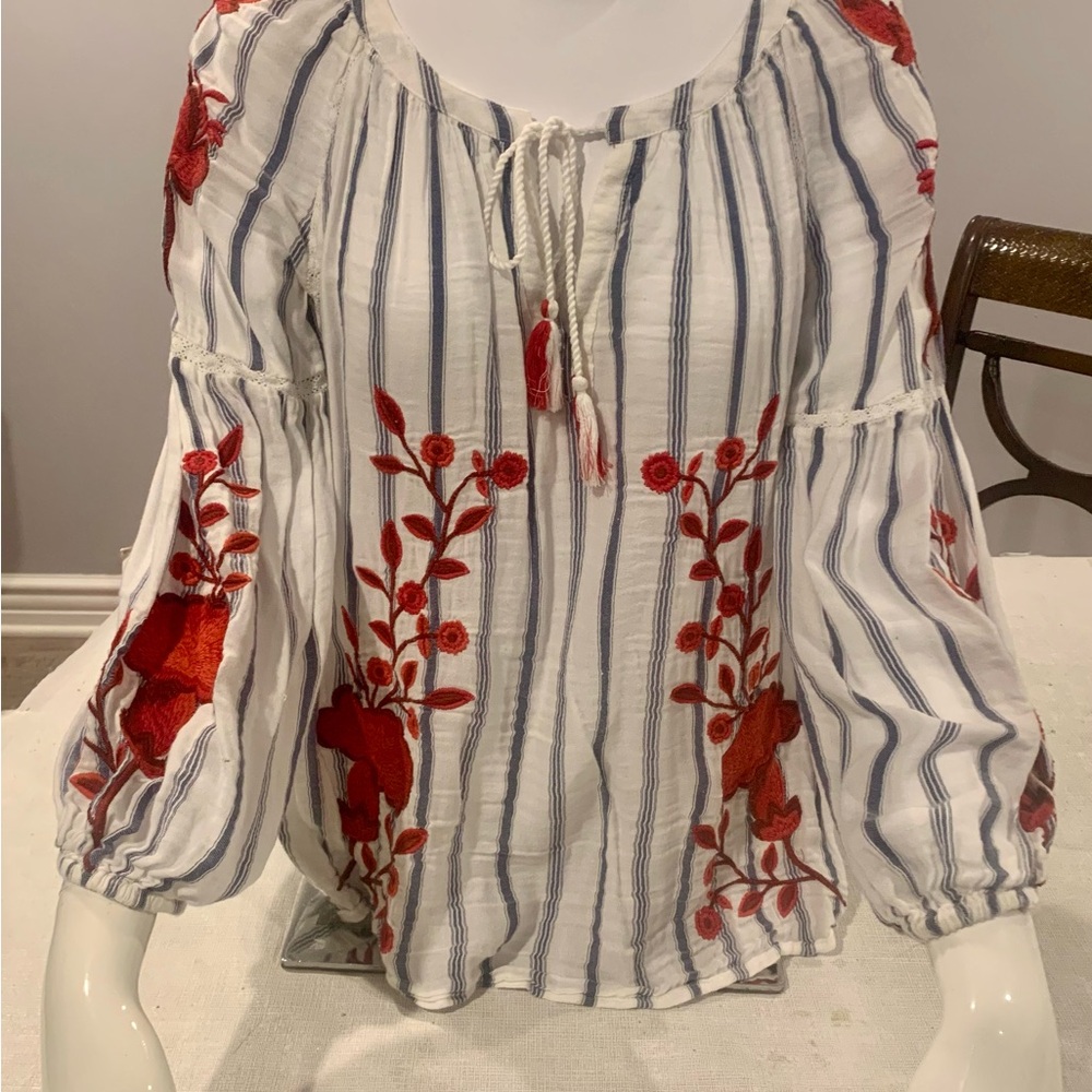 Embroidered INC Top